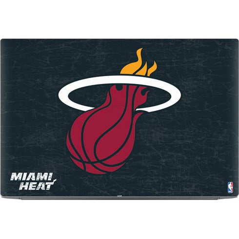 NBA Miami Heat Black Partial Logo Dell XPS Skin